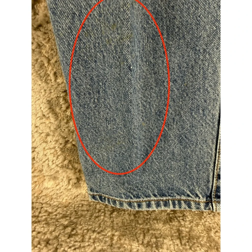 Levi's Size 40x29 540 Relaxed Fit Straight Leg Denim Jeans Blue Men